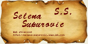 Selena Supurović vizit kartica